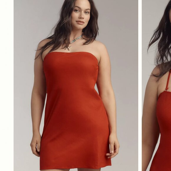 Anthropologie Linen Blend Dress: Mini Edition - Picture 1 of 3